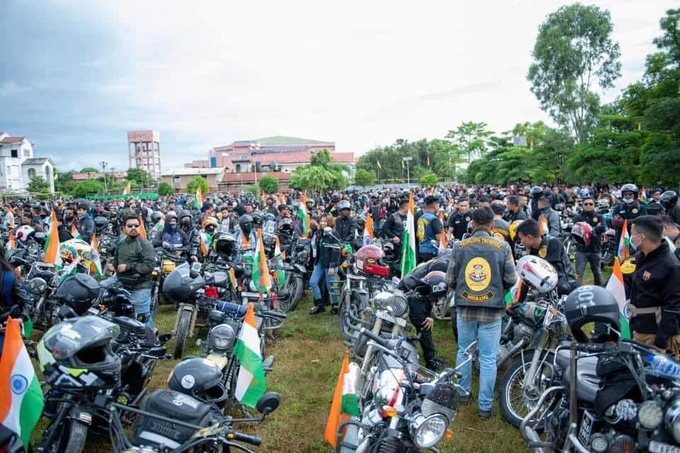 Bike rally in Manipur as part of Har Ghar Tiranga campaign  
