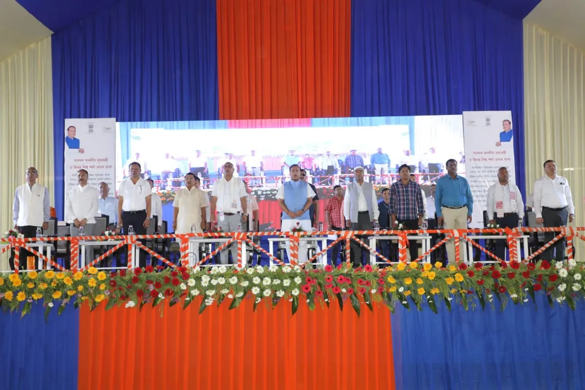 Assam CM Himanta Biswa Sarma attends ceremonial function of the resumption of Khagorijan oil field  