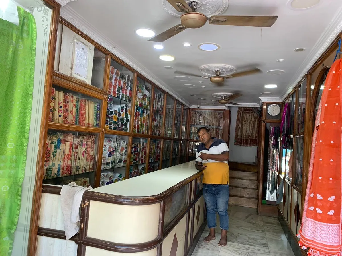 Mekhela Chadar Shop At Fancy bazar  