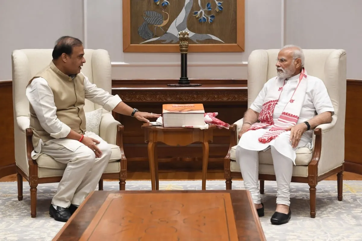 Braille version of ‘Hemkosh’ presented to PM Narendra Modi  