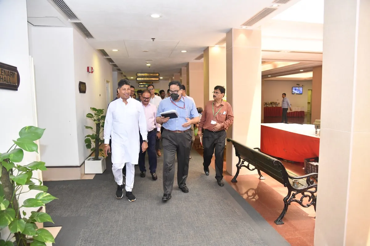 Pijush Hazarika inspects venue of program  