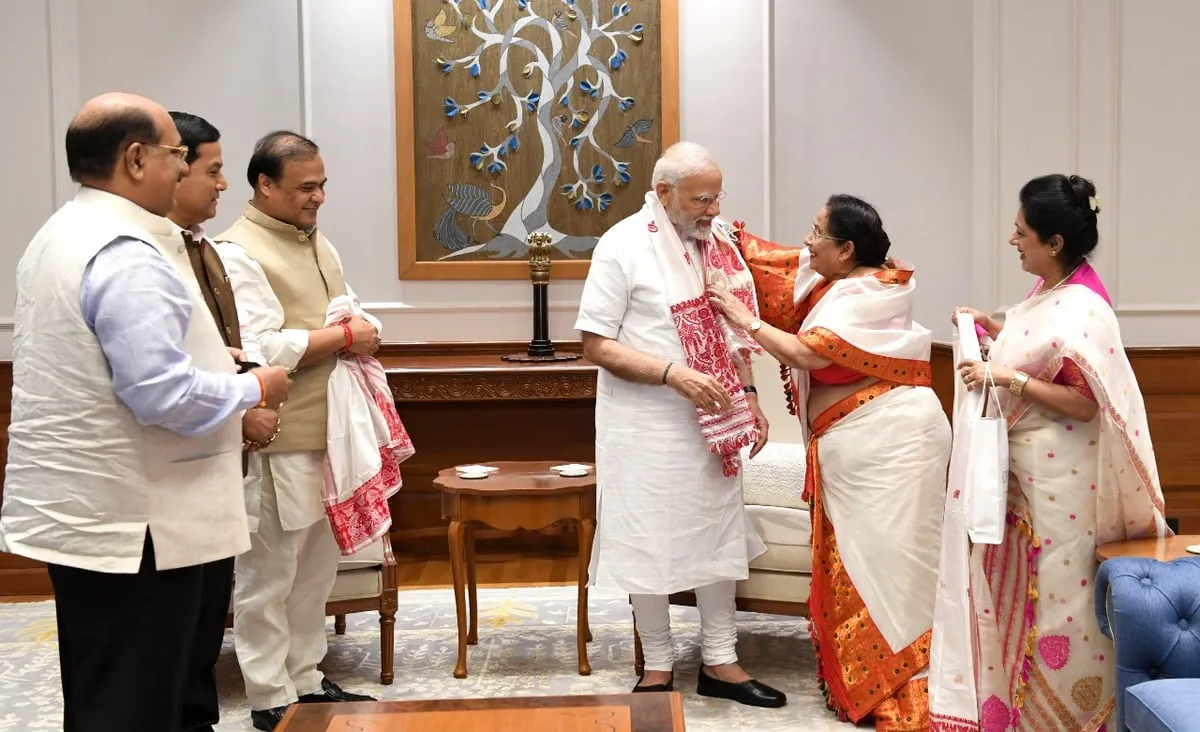 Braille version of ‘Hemkosh’ presented to PM Narendra Modi  