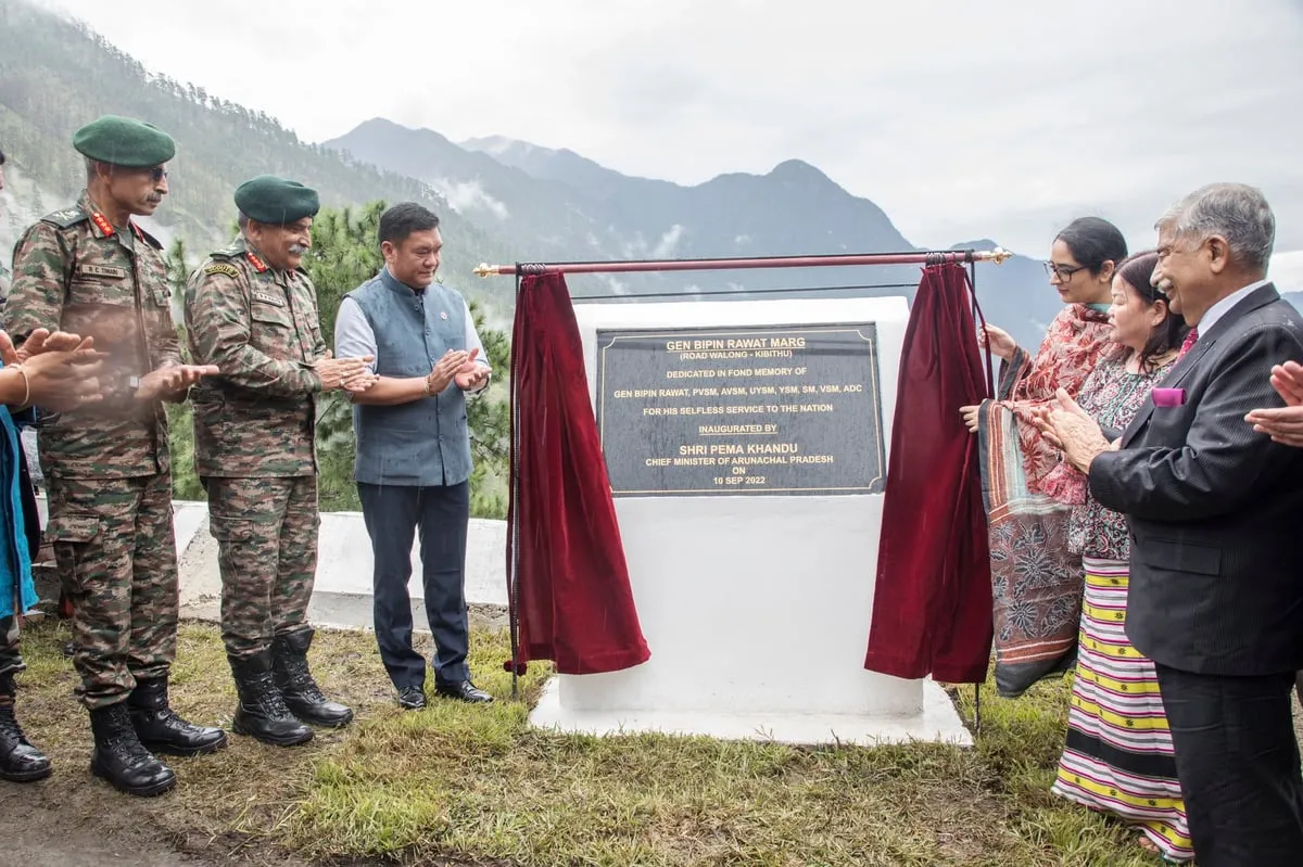 Inauguration of Gen Bipin Rawat Marg  