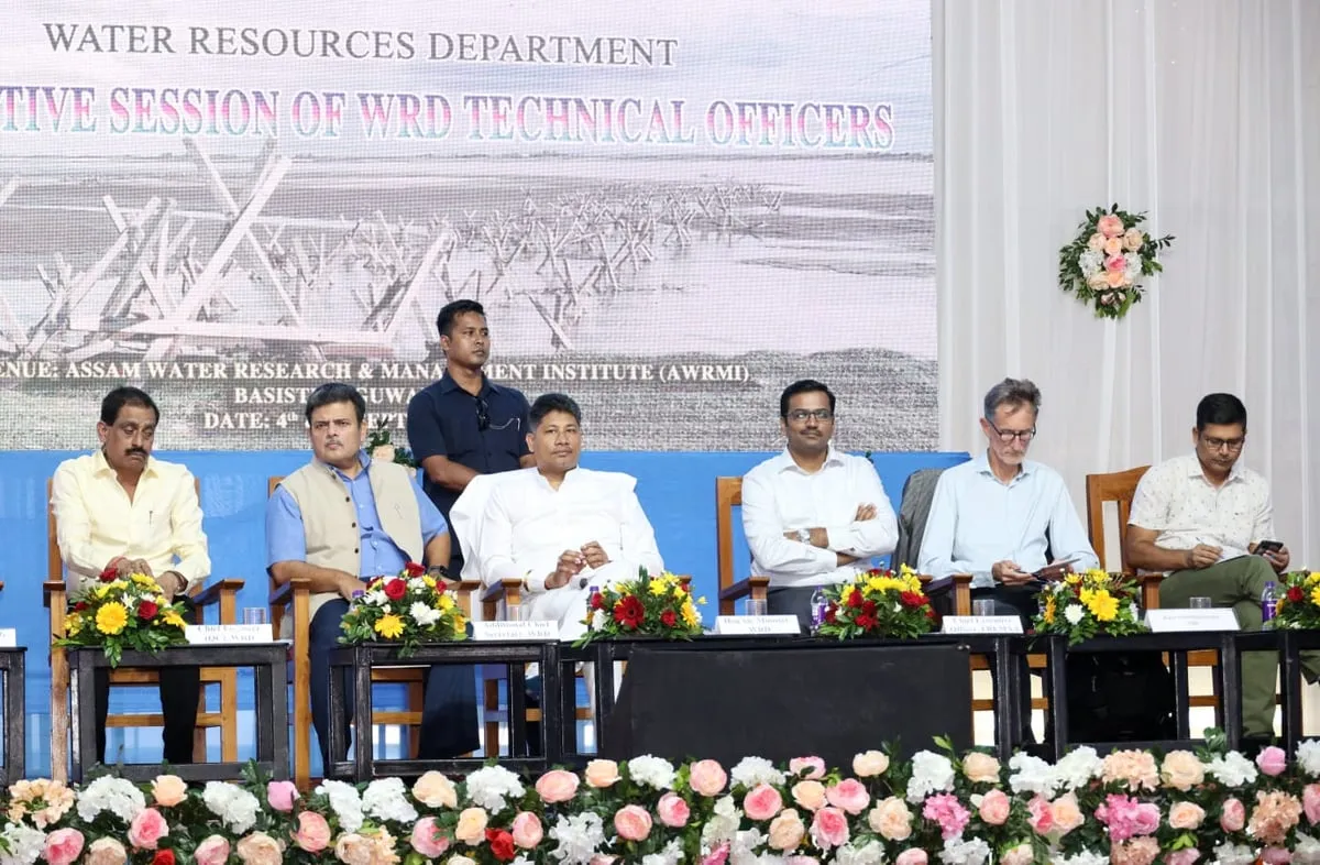 Pijush Hazarika attends two-day workshop with engineers of Water Resources Department   