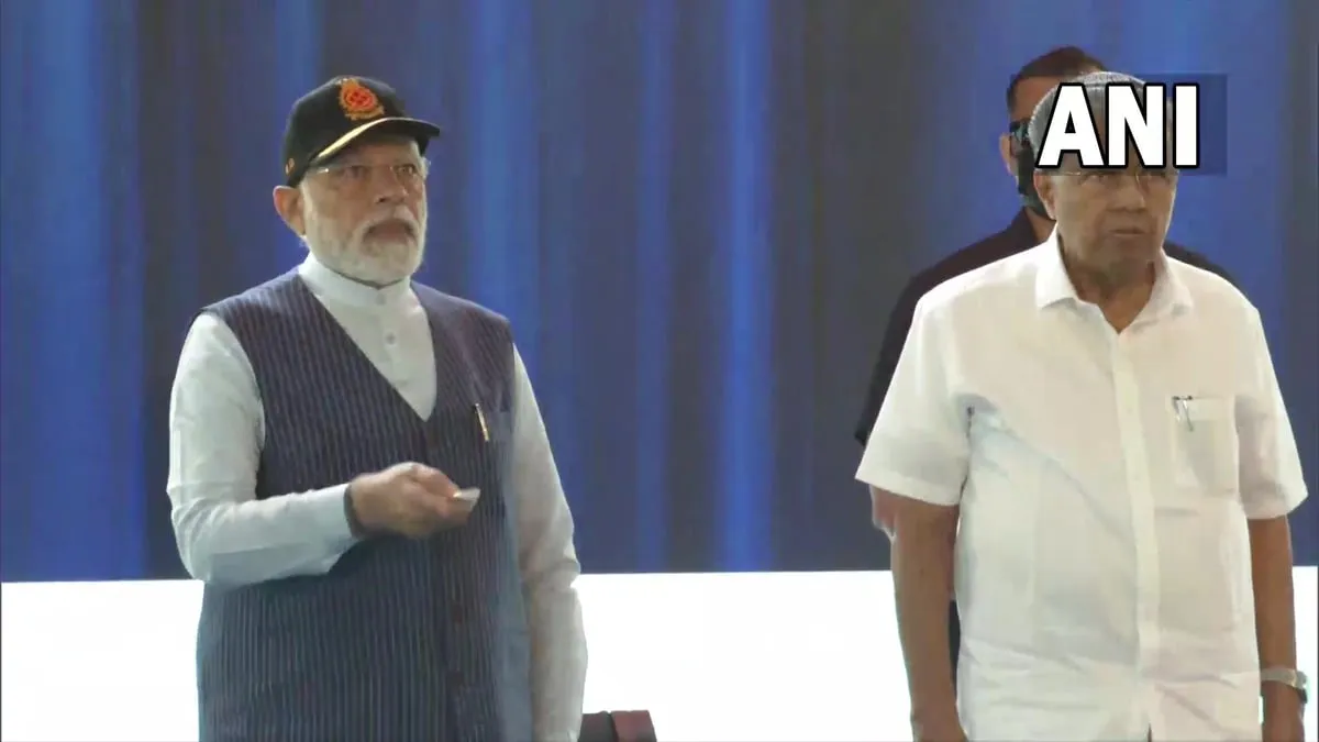 PM Modi commissions India's first indigenous aircraft carrier INS Vikrant | photo credit : ANI  
