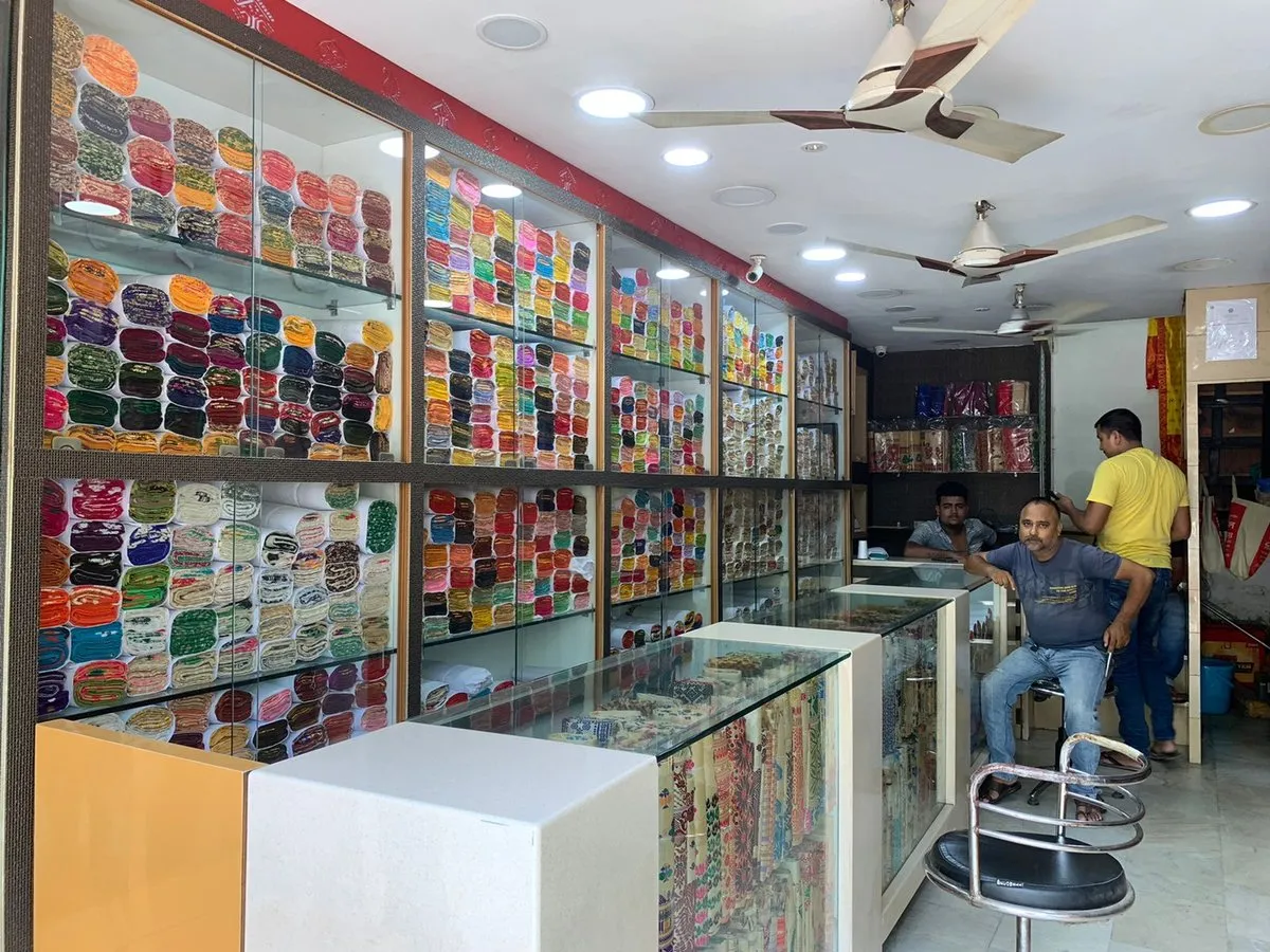 Mekhela Chadar Shop At Fancy bazar  