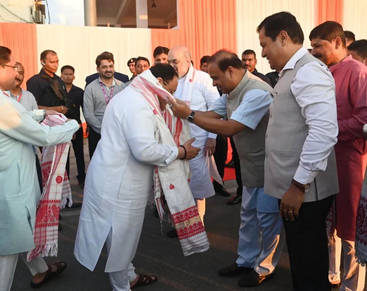 JP Nadda arrives in Guwahati  