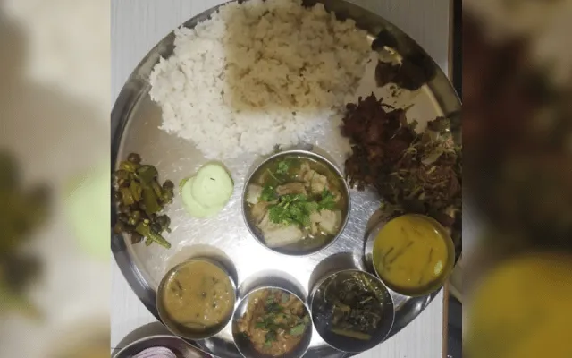 Non veg thali at Leima, Betkuchi, ISBT  