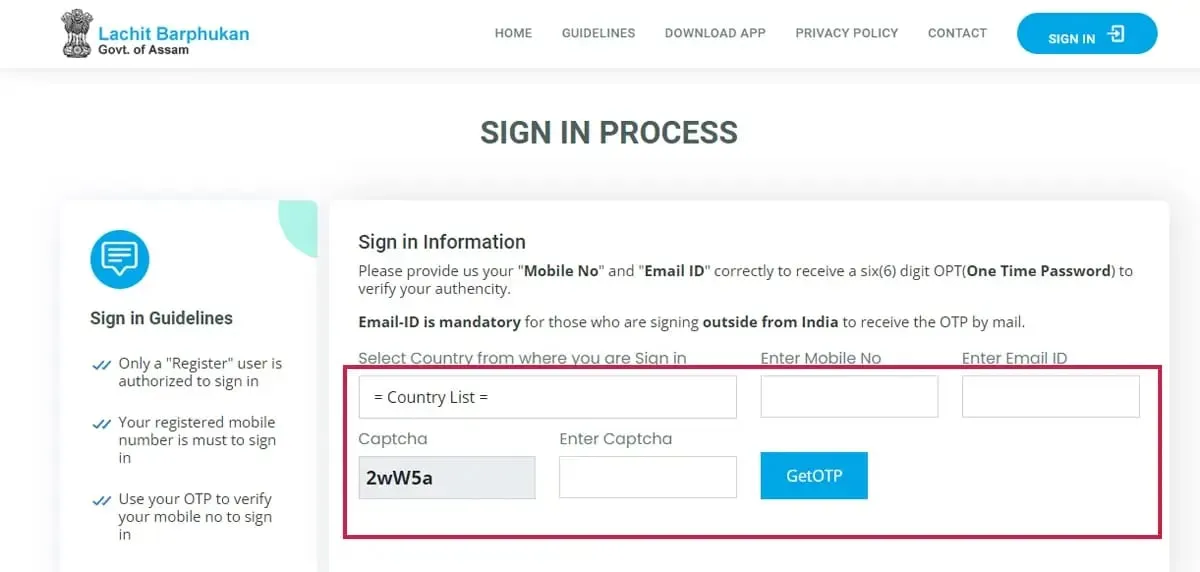 Lachit Borphukan App Registraion  Pratidin Time