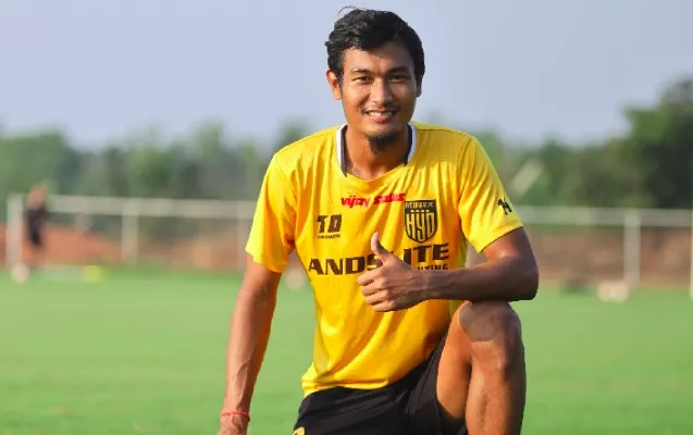 Halicharan Narzary plays for Hyderabad FC  