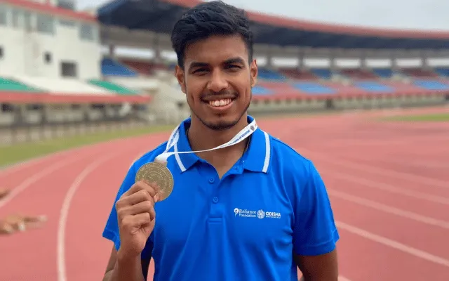 Sprinter Amlan Borgohain broke the national record  