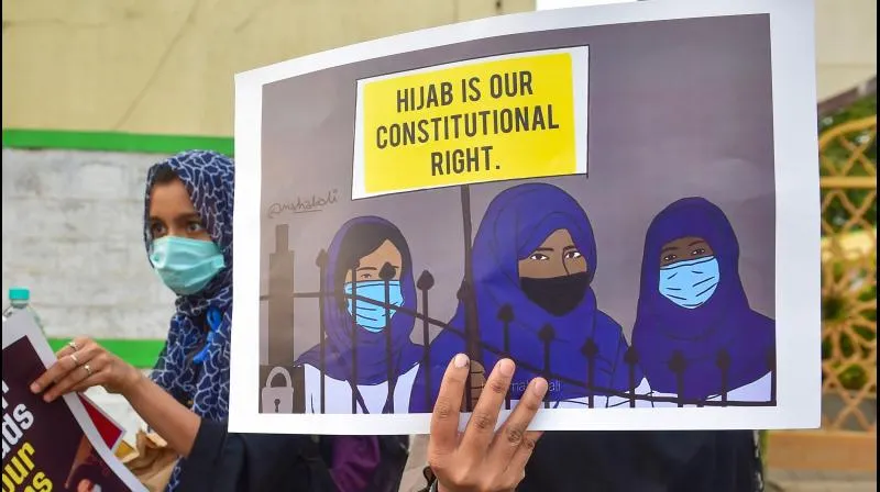 A placard during a protest in Karnataka  