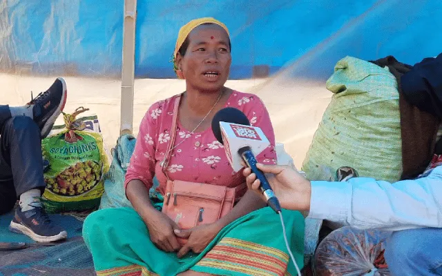 A vendor who came to barter her produce  