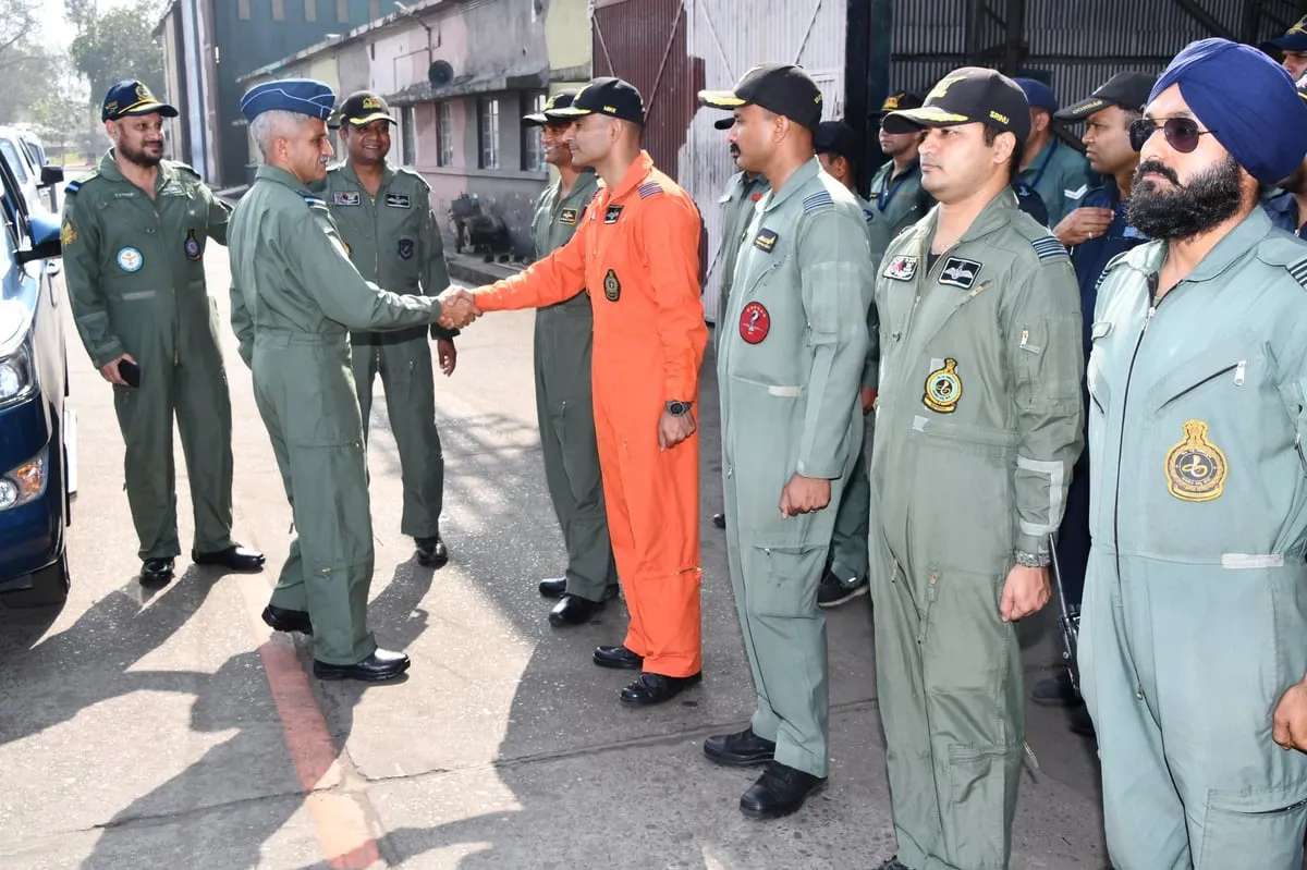 Air Marshal SP Dharkar visits Tezpur air base  