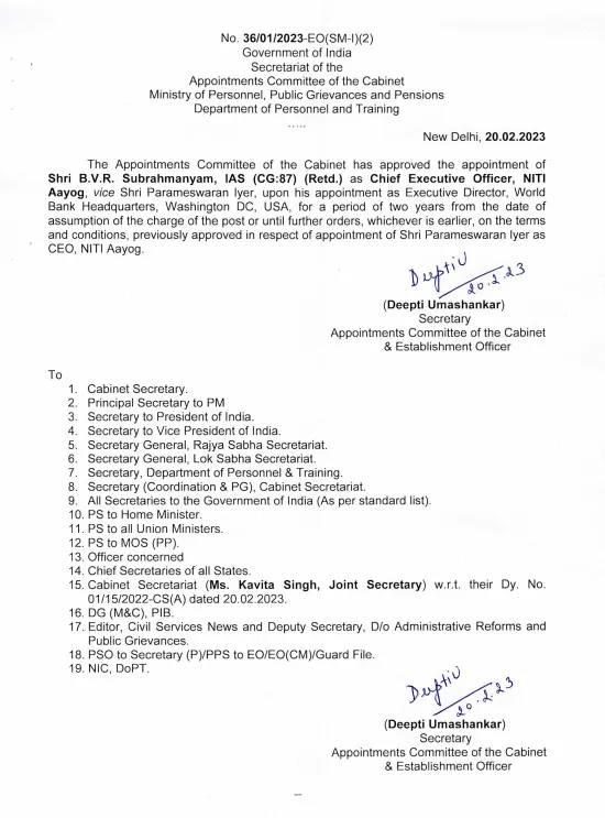 The notice  