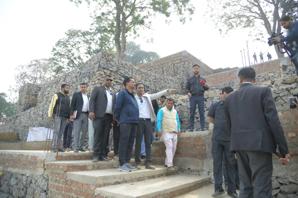 Assam minister Ashok Singhal inspects Brahmaputra Riverfront Development project  