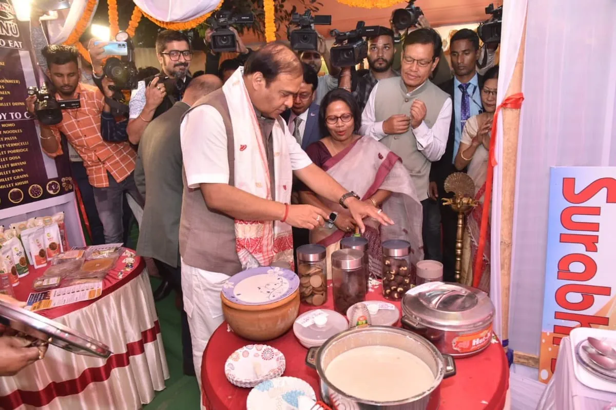 Himanta Biswa Sarma inaugurates Millet Cafe at Assam Secretariat   
