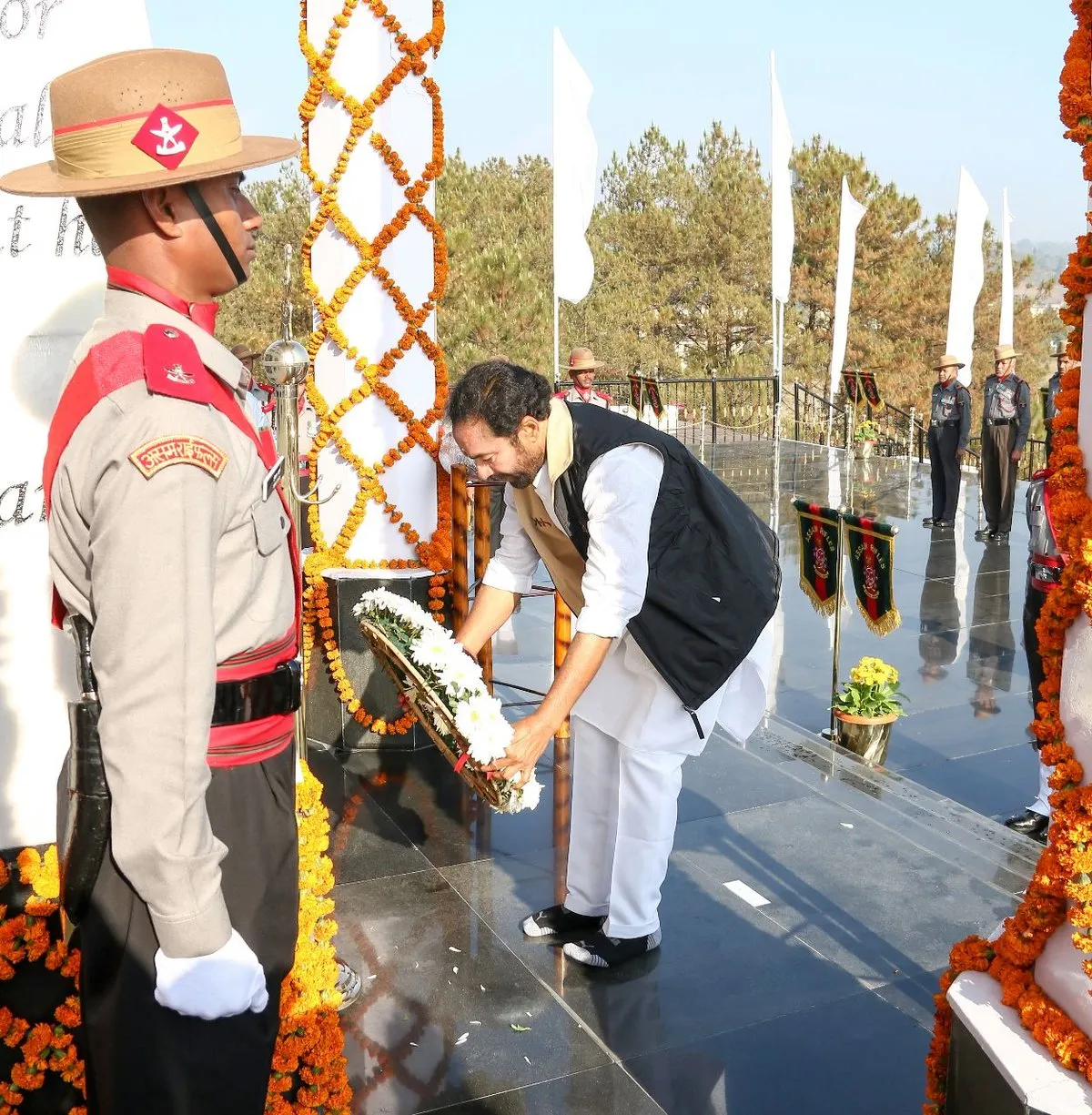 G Kishan Reddy pays homage to brave hearts at War Memorial in Shillong  