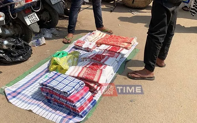 Sale of Gamosa in Fancy Bazar  