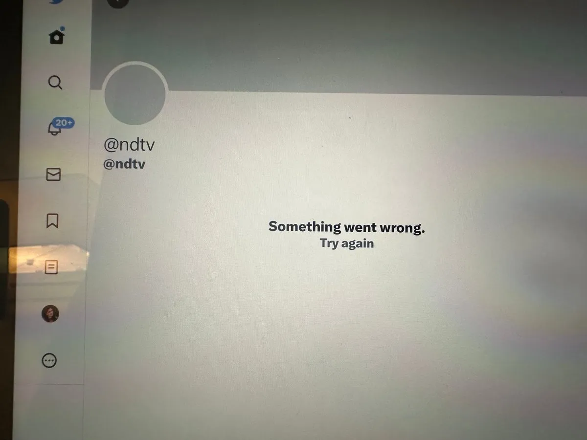 Twitter also locked NDTV's handle  