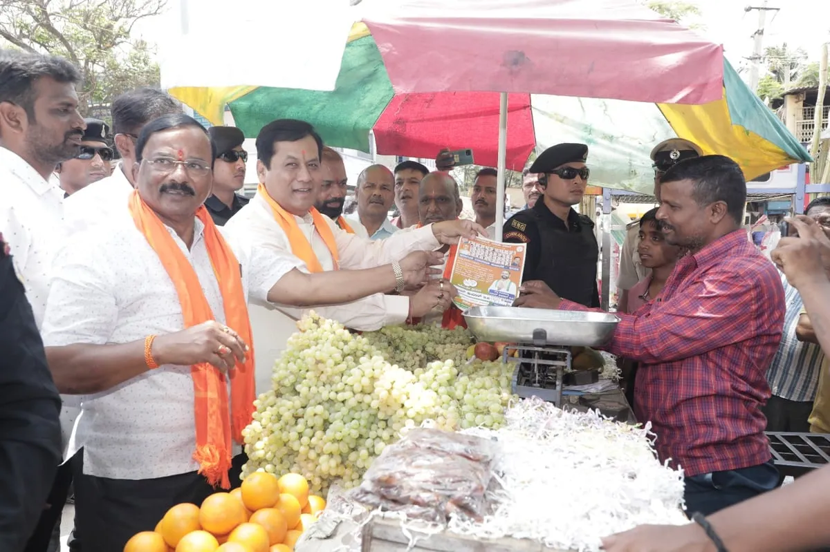 Sarbananda Sonowal campaigns for BJP in Karnataka  