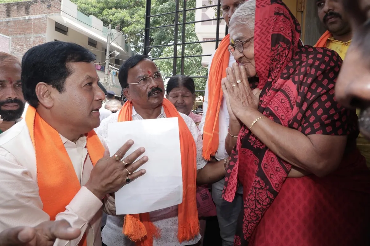 Sarbananda Sonowal campaigns for BJP in Karnataka  