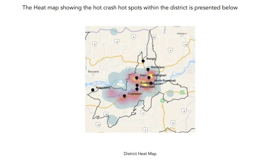 Kamrup District Heat Map  