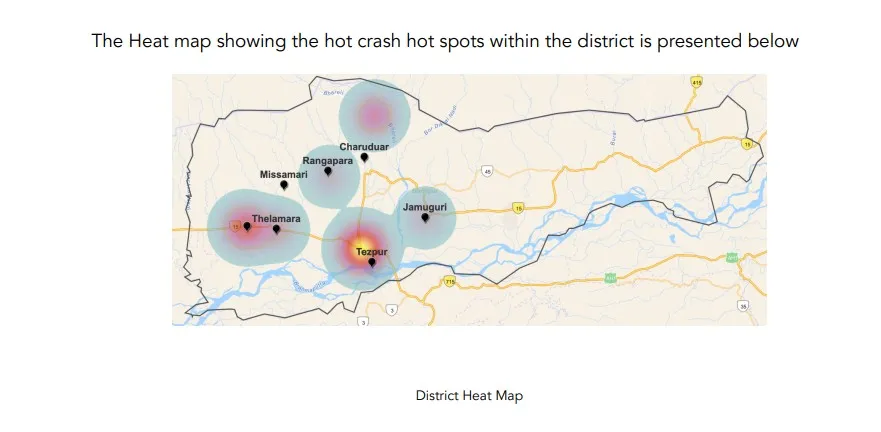 Sonitpur District Heat Map  