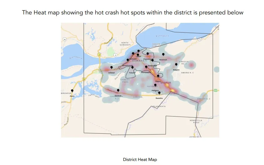 Kamrup (M) District Heat Map  
