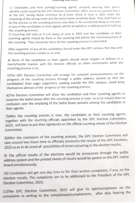 GPC Polls (Counting Day Rules)  