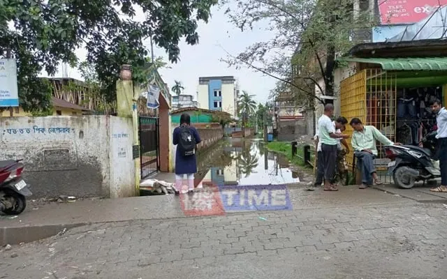Conditions of road in Hatigaon area  