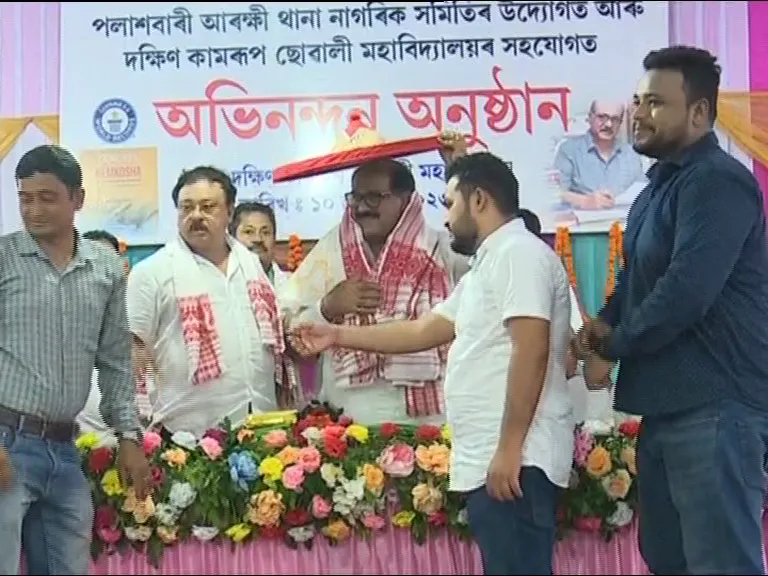 Sadin-Pratidin Chairman Jayanta Baruah Felicitated by Over 30 Organizations in Mirza  