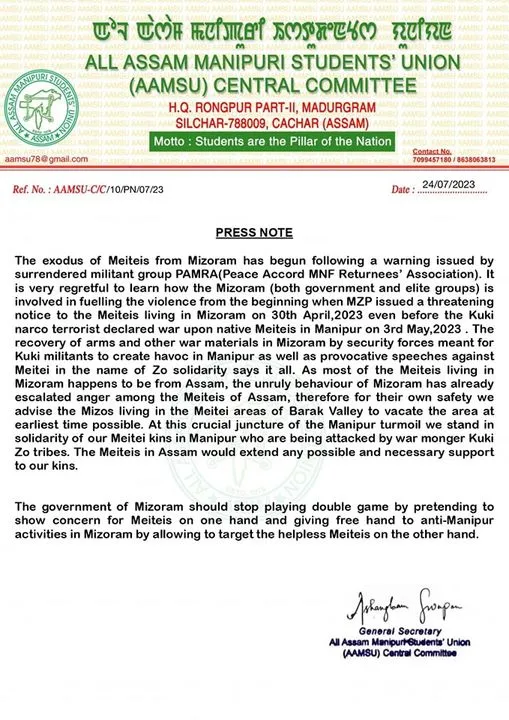 The advisory  