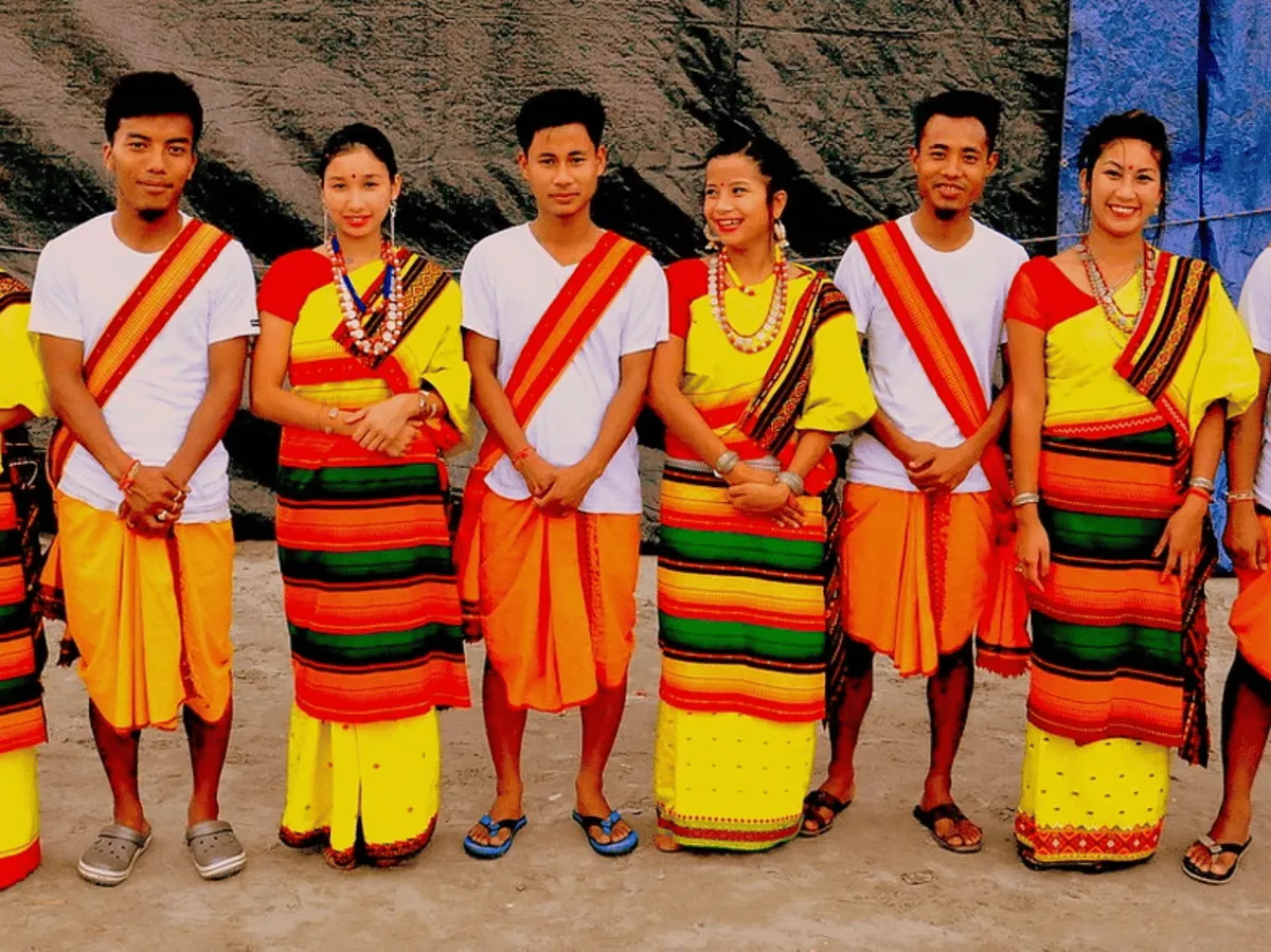 Traditional attire of the Dimasa Tribe  