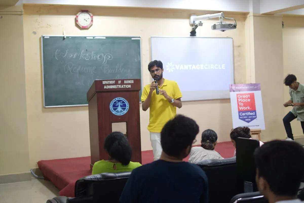 Vantage Circle Hosts Transformative Workshop at Tezpur University  