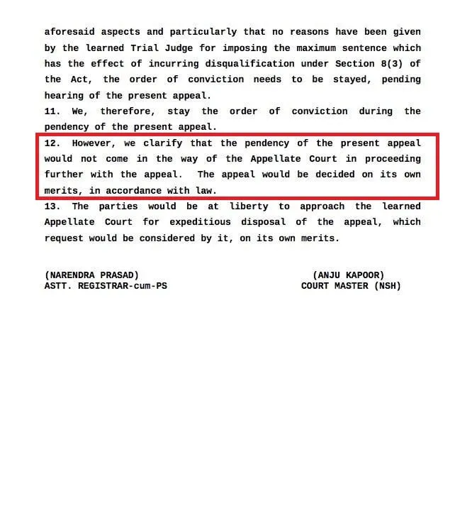 SC's Verdict on Congress Leader Rahul Gandhi  