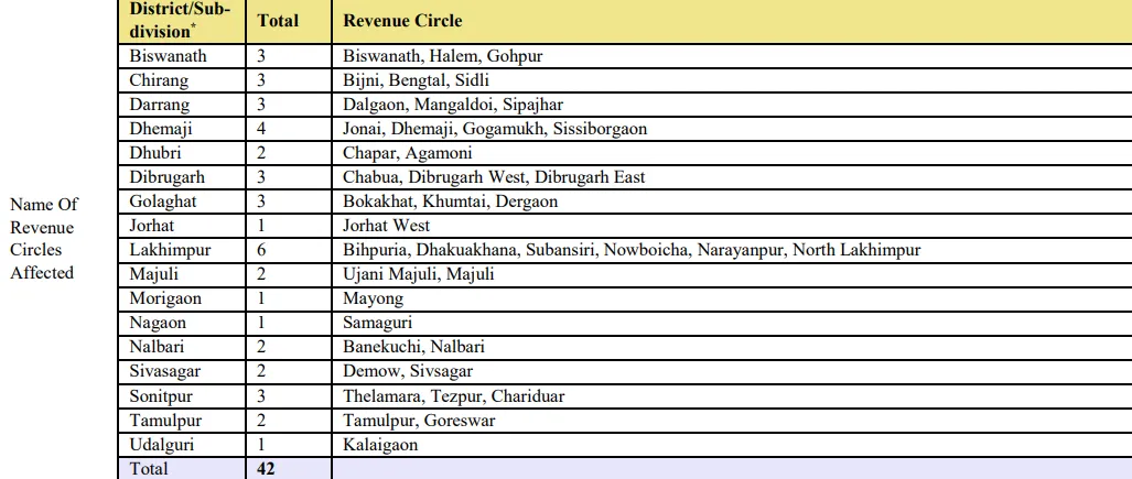 Assam flood report  