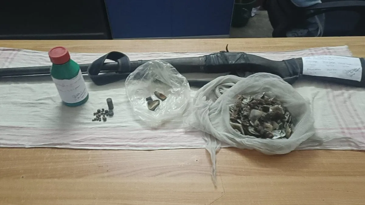 The seized items  