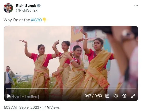 Rishi Sunak's Post  