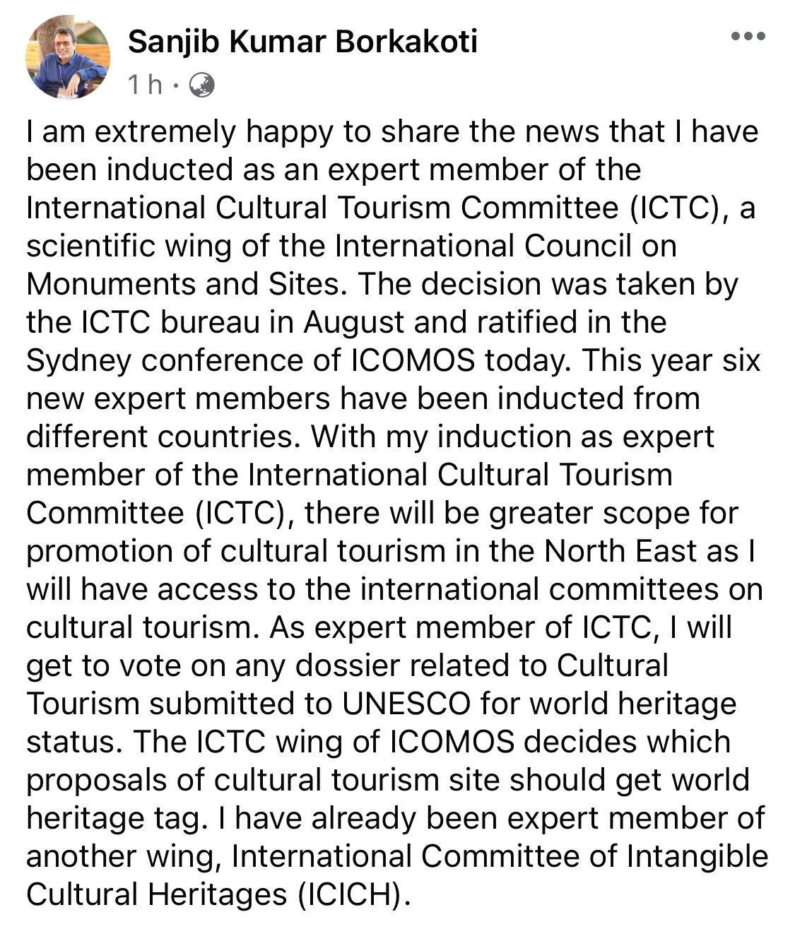 Facebook post   