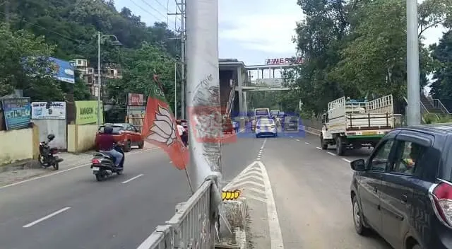 Damage to Nilachal Flyover  