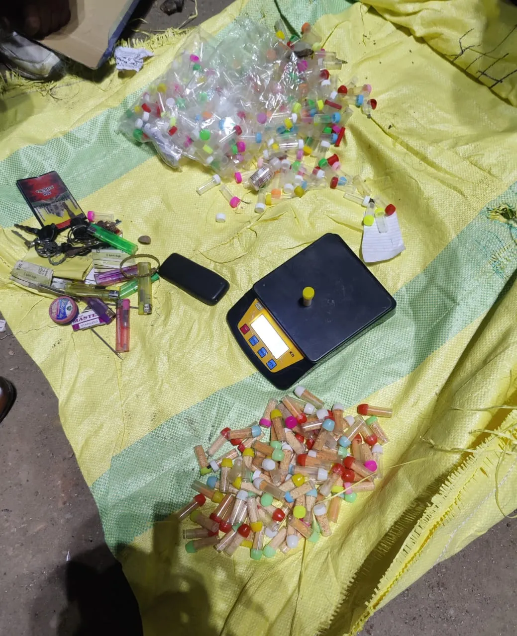 The seized narcotics  