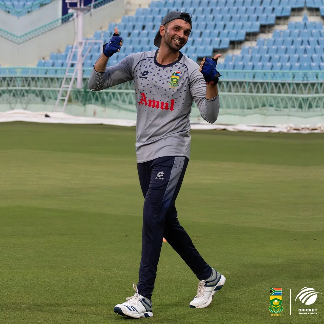 Images from South Africa's training session  Image: X/ Proteas Men