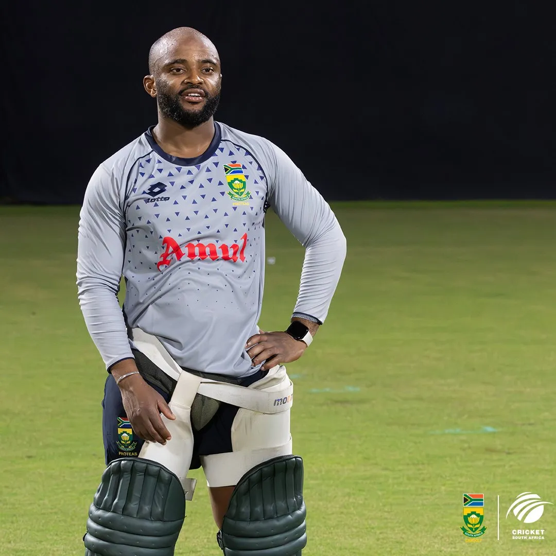 Images from South Africa's training session  Image: X/ Proteas Men