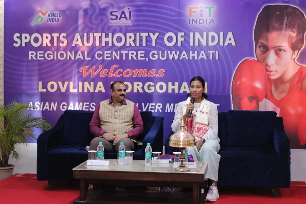 Felicitation of Lovlina Borgohain  