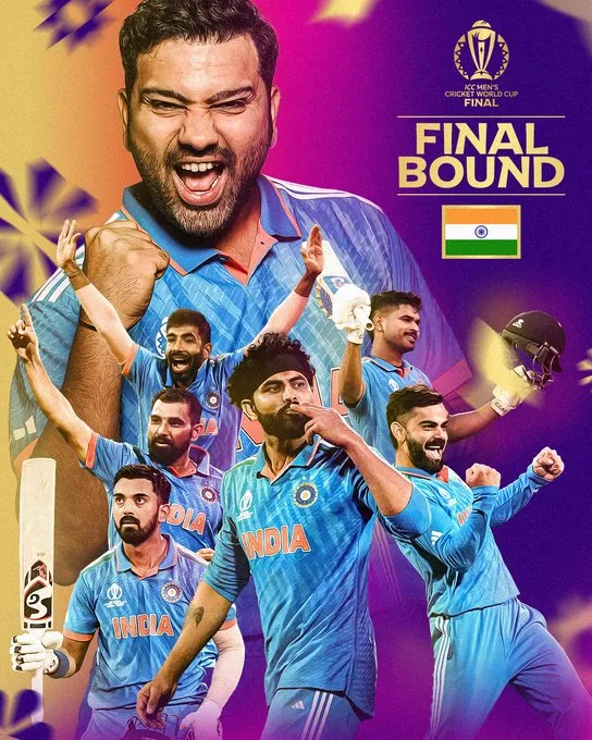 India are into the finals  Image: X/ICC