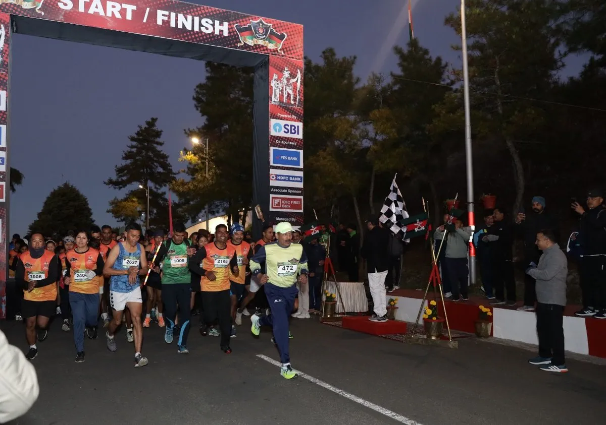 Assam Rifles’ 3rd Edition of Half Marathon Held in Shillong’s Laitkor  