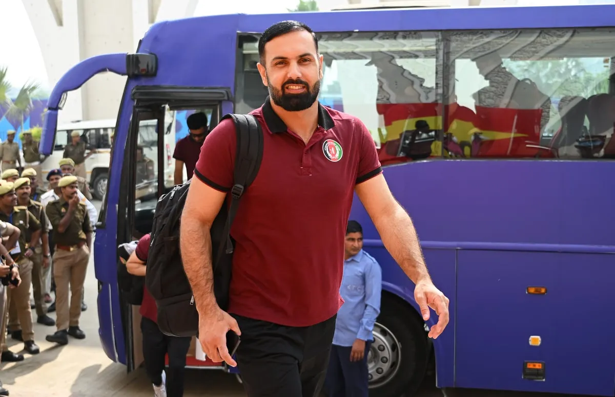 Afghanistan team arriving  Image: X/Afghanistan Cricket Board
