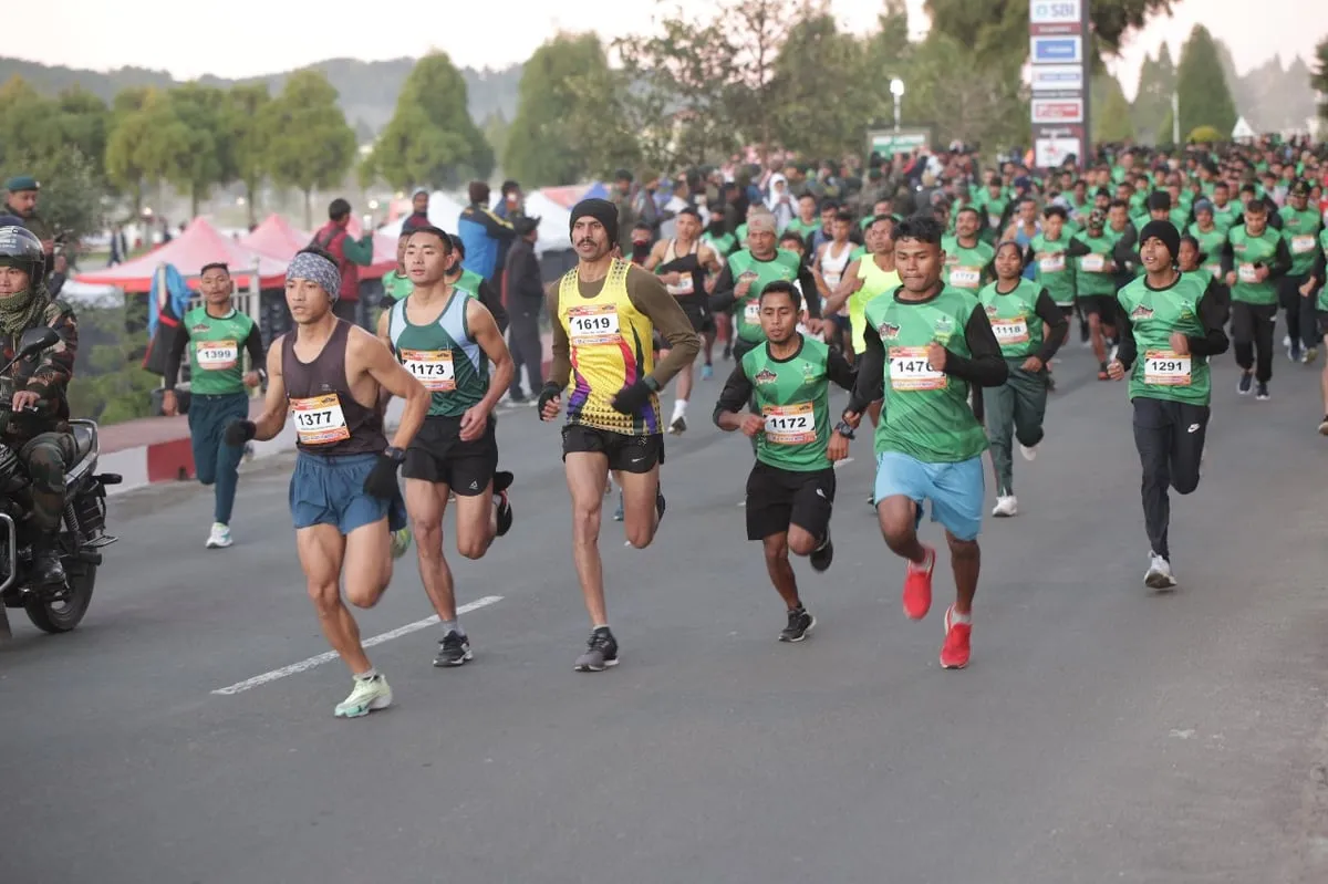 Assam Rifles’ 3rd Edition of Half Marathon Held in Shillong’s Laitkor  