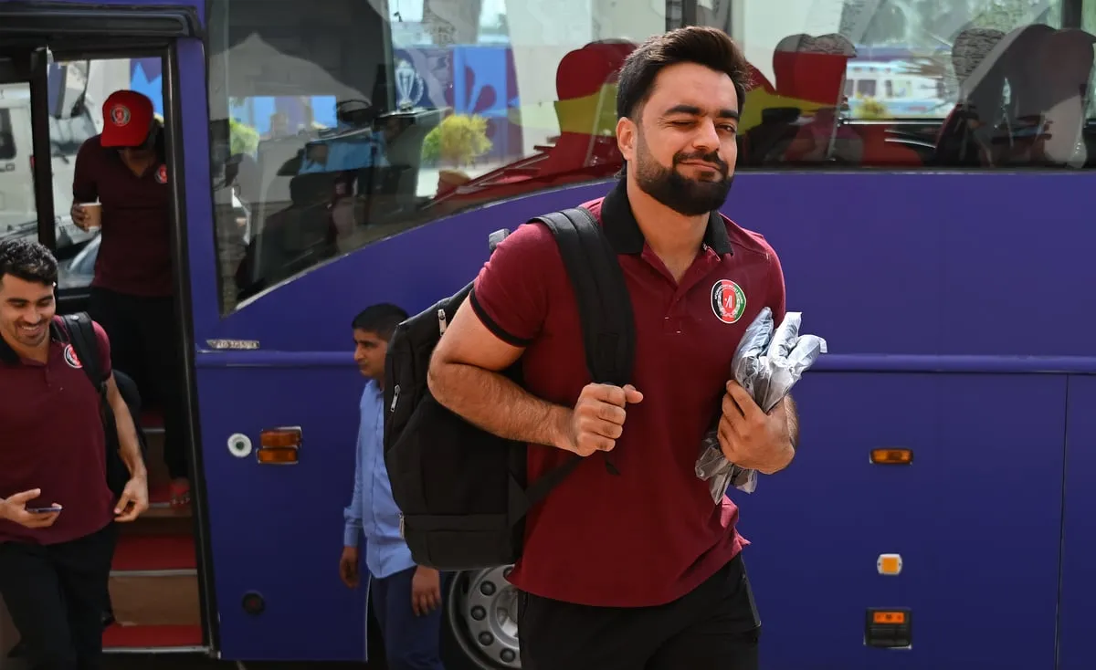Afghanistan team arriving  Image: X/Afghanistan Cricket Board